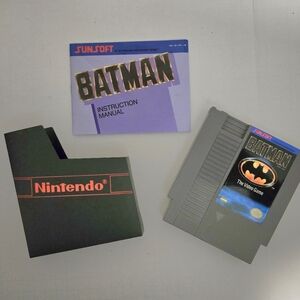 Nintendo NES Batman Video Game W/Instruction Manual "Untested" "READ " EUC.
